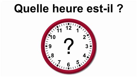 Quel Heure Est Il A Cuba Révisons le français: Quelle heure est-il?